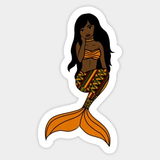 Afro Black Mermaid, Black Girl Magic Sticker